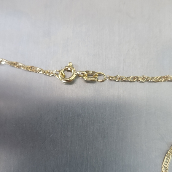 Gold Plated Sterling Silver Tree Of Life Pendant With Chain - Picture 6 of 6